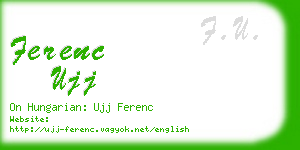 ferenc ujj business card